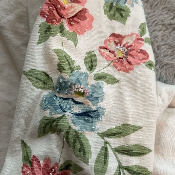 Vintage Alfred Dunner floral denim jacket - Size 16P - Picture 9 of 10